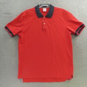 Brooks Brothers Polo Shirt Mens Large Red Short Sleeve Golf Performance Slim